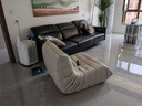 芝华仕（CHEERS）现代简约布艺毛毛虫小沙发客厅家用阳台懒人椅XJ014 小号毛毛虫沙发-浅沙色 实拍图