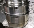 钢兴发316不锈钢蒸锅特厚复底三层汤蒸锅双层家用蒸笼汤锅多用大烧水锅 三层蒸锅30cm 11.8英寸 实拍图