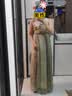 十三余小豆蔻儿[风祈春至]春季重工刺绣粉紫大袖衫吊带裙汉服女 吊带裙 现货 M 实拍图