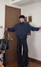 主意范立领飞行夹克外套男女春秋季潮牌cleanfit廓形短款高街棒球服外套 HJ25589藏青色（高品质升级版） 5XL 200-230斤 实拍图