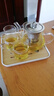 瓷牌茗茶具（cipaiming teaset） 透明玻璃茶具整套套装家用功夫茶壶茶杯会客泡茶器 透明八骏壶4个把杯+小四方盘 实拍图