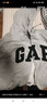 GAP男女装春季款字母logo拉链连帽卫衣宽松外套美版868454 灰色 L 美码 XL亚洲码185/104A 实拍图