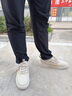 森马（Senma）男鞋夏季休闲百搭小白鞋子男士软底轻便厚底增高板鞋男款镂空透气 米色 41 实拍图