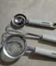 拜格（BAYCO）烘培辅食工具套装不锈钢漏勺漏网蛋清分离器打蛋器3件套BC8514 实拍图