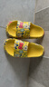 巴布豆儿童拖鞋男女童婴幼儿宝宝凉拖中大童居家室内浴室洗澡防滑一字拖 黄色211 31 内长19.5cm 适合脚长18.5-19cm 实拍图
