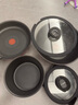 特福（Tefal）百变锅 铸铝红心不粘锅炒菜锅煎锅可拆卸把手套装电磁炉明火通用 千叶玫瑰红- 6件套 实拍图