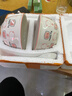 釉下彩可爱卡通碗碟套装家用高颜值陶瓷碗筷盘餐具 2碗2勺 4件套 实拍图