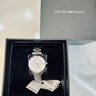 安普里奥·阿玛尼（Emporio Armani）手表女士 满天星银色钢带石英腕表女生日礼物送女友送老婆AR1925 实拍图