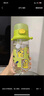 babycare儿童水杯夏季吸管杯学饮杯免拧户外运动直饮幼儿园上学水壶-青色 实拍图
