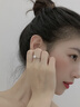 周百福【1000+门店】S925银戒指女求婚结婚订婚对戒送女友纪念生日礼物 【银戒指】*免费刻字+写贺卡-纪念日生日送闺蜜老婆 实拍图