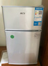 奥克斯小冰箱家用小型迷你冷藏冷冻两用出租房宿舍用节能省电寝室办公室电冰箱 【全国联保】70A186D银【节能省电】 实拍图