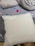 海澜之家（HLA）棉麻抱枕靠枕轻奢超柔简约靠背垫客厅靠枕套含芯纯色靠包沙发靠垫 条格 灰白大格 枕套+枕芯【45*45cm】 实拍图