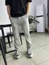 花花公子休闲裤男士夏季薄款冰丝修身商务速干运动长裤子直筒百搭弹力 黑色+深灰色 32 (腰围2尺5) 实拍图