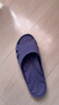 步术  中国台湾进口浴室防滑拖鞋男女情侣鱼嘴防撞凉拖鞋EVA一体成型 水晶紫 7 适合38/39码穿 实拍图