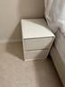 锦汐床头柜实木轻奢奶油风超窄收纳柜卧室床边柜储物柜简易夹缝小柜子 【免安装】35*40*47CM- 实拍图