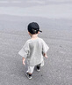 G.duck小黄鸭童装男童套装夏季2026儿童衣服宝宝潮酷太空人短袖两件套潮 太空人套装 米白色geioqgg 90 建议1~2岁【 80-90cm】 实拍图