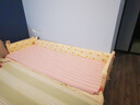艾莎德实木拼接床加宽婴幼儿床大人可睡拼接床边小孩床延边宝宝床可调节 加厚 三面护栏+椰棕床垫+床围 200*70*40(高度可调节) 实拍图