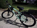 凤凰山地自行车内走线品牌变速青少年男女竞赛车自行车成人 坦途510 钢架辐条轮-薄荷绿 26寸【适合155-185cm】 24速 实拍图