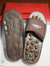 凯伦诗（CLORIS）足底按摩拖鞋男女脚底保健穴位养生足疗鞋父亲生日礼物实用圣诞节 瑞红礼盒--褐色时尚款S码(36~39码) 实拍图