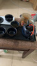 瓷牌茗茶具（cipaiming teaset） 茶具套装小套功夫茶壶便携一壶四杯家用会客泡茶器小茶台 窑变兔毫蓝一壶四杯+磁石干泡盘 实拍图