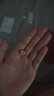 中国黄金（CHINA GOLD）足金六字真言转运珠硬金钱福字黄金手链男女款DIY串珠配件520礼物 12mm金钱珠 约1g【国金礼盒】 实拍图