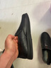 100%全真皮男士商务套脚皮鞋防滑透气软底皮鞋中老年鞋 7666黑色真皮 43 实拍图