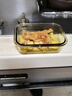 希乐扣耐热玻璃饭盒保鲜盒便当盒汤碗 烤箱冰箱微波炉饭盒 长三隔+圆+包 实拍图