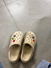俞兆林（YUZHAOLIN）洞洞鞋女沙滩鞋凉拖鞋厚底增高外穿拖鞋 YF419 卡其 37/38 实拍图