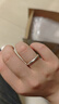 周大福简约925银情侣款素圈戒指情侣对戒男女款(单只)AB39584 18号 实拍图