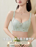浪莎内衣女小胸聚拢文胸显大无钢圈收副乳调整型上托胸罩 浅蓝色38AB 实拍图