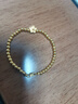 金小貅黄金猫眼珠3D硬金足金999闪亮车花转运珠路路通DIY手链女手串礼物 0..09-0.11g,4mm猫眼珠 实拍图