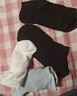 猫人（MiiOW）女士袜子女春夏船袜【100%纯棉10A抗菌】网眼黑色短筒袜透气吸汗 实拍图