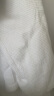 竹一百 浴袍 纯棉吸水家居浴衣简约汗蒸服华夫格男女睡袍 白色 M码 实拍图