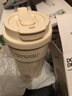 ALL-JOINT双饮咖啡杯高颜值杯子陶瓷内胆覆层保温杯车载水杯父亲节礼物白色 实拍图