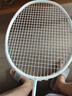 薰风（KUMPOO）羽毛球拍全碳素超轻进攻聚合边框熏风AK-7白/淡绿5U白色线 实拍图