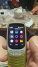诺基亚（NOKIA）3210 4G 移动联通电信广电全网通 2.4英寸双卡双待 直板按键学生功能机备用手机 金色 实拍图