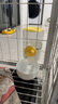 汤琪宠物笼子专用悬挂式自动喂食器饮水器猫喂水器兔子食盆喂水小宠 奶油黄虹吸饮水器-1000ml 实拍图