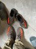 阿迪达斯YeezyBoost椰子350V2青少年学生灰橙运动休闲鞋 HQ7045 36码 实拍图