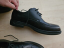 奥康（Aokang）系带舒适大底纯色商务正装透气男士皮鞋 黑43码 实拍图