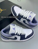 耐克NIKE缓震篮球鞋男乔丹AJ1 JORDAN1运动鞋 553558-145紫白42.5 实拍图