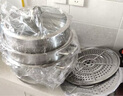 钢兴发316不锈钢蒸锅特厚复底三层汤蒸锅双层家用蒸笼汤锅多用大烧水锅 三层蒸锅36cm 14英寸 实拍图