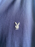 花花公子（PLAYBOY）T恤男短袖夏季男士polo衫翻领商务休闲上衣服高端男装 藏青 XL 实拍图