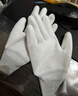 米茨 防静电手套 碳纤维涂掌手套冬季PU涂层轻薄无尘透气防滑装机电子厂劳保手套 M码中号（10双/包） 实拍图