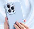 京工智造【肤感真液态】适用苹果14手机壳iPhone14promax全包防摔超薄液态硅胶壳软男新款女 苹果14【远峰蓝】液态硅胶&贈钢化膜 实拍图
