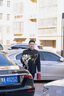 罗蒙（ROMON）新中式西装男士订婚衣服套装国风立领中山装金竹刺绣男孩成人礼服 黑色西服+白色短T+西裤1 XL 实拍图