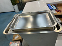 美厨（maxcook）304不锈钢盘子方盘 加深方盘长方形餐盘 烧烤托盘32cm MCFT6555 实拍图