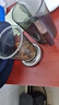 天喜（TIANXI）观山茶水分离杯玻璃高颜值办公室泡茶杯子耐高温过滤喝水茶道杯 【观山泡茶杯】青灰木把-500ml 实拍图