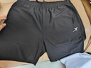 特步短裤男五分裤夏装新款运动裤透气速干裤跑步健身男裤子 珍珠灰-0200（吸湿速干-七分裤）-男 L 实拍图