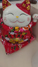 吉善缘陶瓷招财猫摆件存钱罐店铺开业礼品收银台红发财猫办公室乔迁装饰 大号生意兴隆（存钱罐） 实拍图