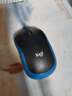 罗技（Logitech）M185鼠标 无线鼠标 办公鼠标 对称鼠标 黑色蓝边 带无线2.4G接收器 实拍图